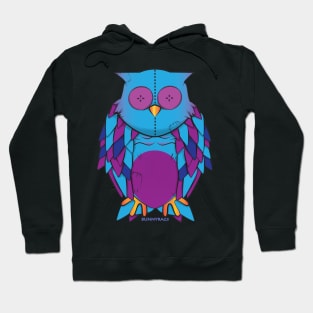 button eye Owl Hoodie